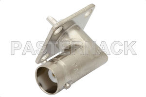 conector PCB / BNC / de ángulo recto / hembra