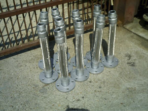 tubo flexible para productos químicos / para aplicaciones petroquímicas / de acero inoxidable / trenzado