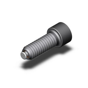 tornillo de cabeza cilíndrica / con hueco hexagonal / con bola orientable / de tope