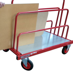 carretilla de transporte / portapaneles / para vidrio / con ruedas giratorias