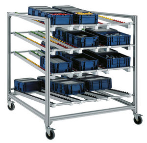 sistema de estanterías depósito de almacenamiento / para carga ligera / para cajas / dinámico