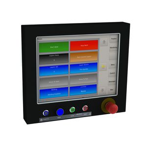 cuadro de mando con pantalla táctil multipuntos
