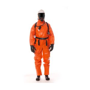traje de trabajo / de protección química / con sistema de ventilación asistida / estanco al gas