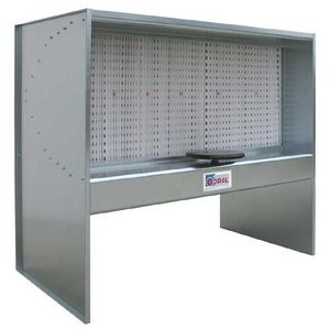 cabina de pintura abierta / para piezas de recambio / con filtro seco