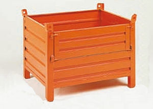 cajón de chapa / de manipulación / apilable
