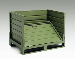 cajón de chapa / de manipulación / plegable