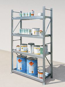 estantería con tablas / para baja carga / ajustable / ligera