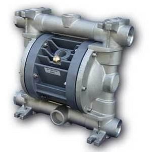 bomba de doble membrana / para fluidos agresivos / neumática / de aluminio
