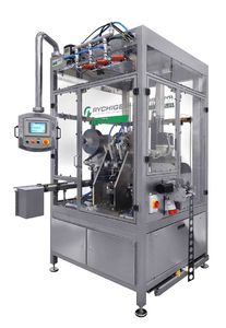 llenadora selladora automática / rotatoria / para envases preformados / para productos alimentarios