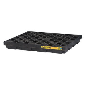 caja-palé de polietileno / de manipulación / para barril / modular