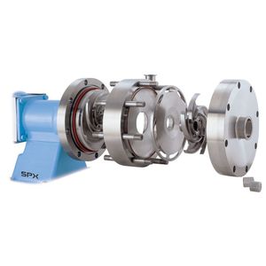 bomba de agua / para productos lácteos / de rotor / sanitario