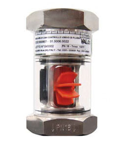 indicador de caudal / de rotor / en línea / de vidrio