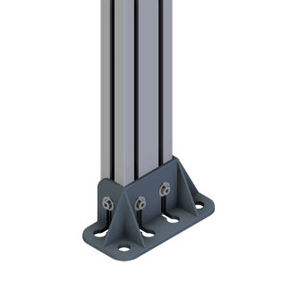 escuadra de fijación / para perfil de aluminio / de aluminio