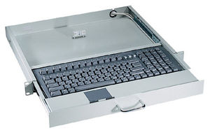 teclado montado en rack-cajón / con alfombrilla táctil / compacto / PS2