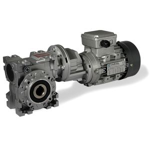 motorreductor eléctrico AC / de ejes ortogonales / de tornillo sin fin / de engranaje helicoidal