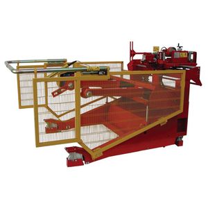 desenrollador para carretes / para cargas pesadas / con brazos móviles