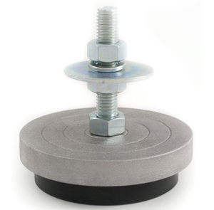 pie de máquina / de acero galvanizado / de caucho / antivibración