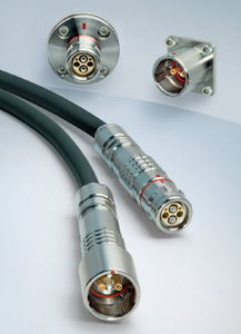 conector híbrido / de fibras ópticas / SMP / de extensión-retracción
