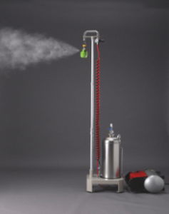 humidificador de aire comprimido / de pulverización de agua / móvil / portátil