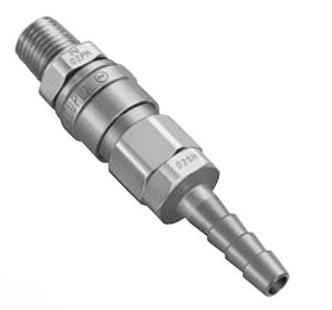 racor push-to-lock / recto / neumático / de aluminio