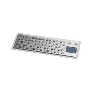 teclado empotrable / de tecla mecánica / 68 teclas / sin puntero