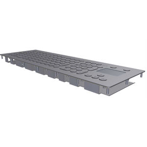 teclado empotrable / 105 teclas / con alfombrilla táctil / USB