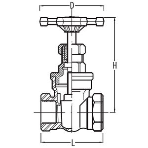 válvula de compuerta / manual / para productos químicos / de acero inoxidable