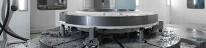 máquina de torneado CNC / vertical / con eje