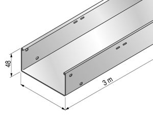 canaleta de cableado / de metal / modular
