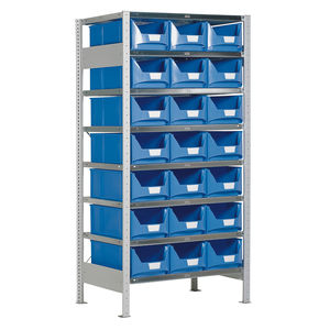 sistema de estanterías de taller / para cajas / con tablas
