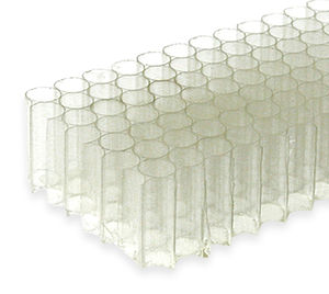 panal de abeja de policarbonato / para túnel aerodinámico / para aplicaciones de iluminación / para flujo de aire y refrigeración
