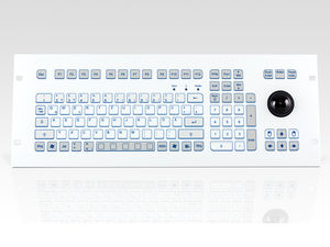 teclado en bastidor / de tecla mecánica / 105 teclas / con trackball