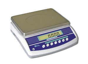 balanza contadora / con visualizador LCD / con batería recargable / bandeja de acero inoxidable