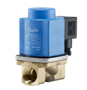 electroválvula de control asistido / de 2/2 vías / NC / agua