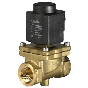 electroválvula de control asistido / de 2/2 vías / NC / para vapor