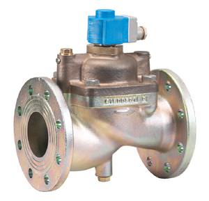 electroválvula de control asistido / de 2/2 vías / NC / de agua