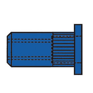 tuerca autoinsertable remachable / de acero / roscada