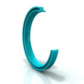 junta rascador / V-ring / de caucho / para fluido hidráulico