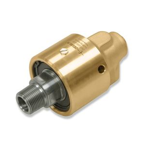 racor giratorio para agua / para aceite caliente / de 2 pasos / de latón