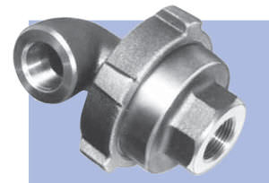 racor de rosca / codo de 90º / hidráulico / libremente orientable