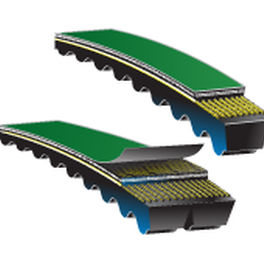 correa de transmisión dentada / trapezoidal / de elastómero / para la industria