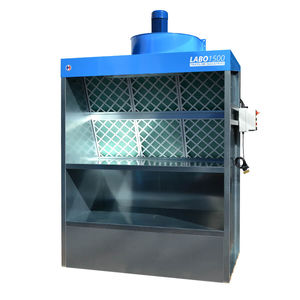 cabina de pintura abierta / para piezas de recambio / con filtro seco / con ventilación horizontal