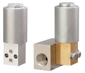 electroválvula de control asistido / para gas / compacta / de tipo pistón