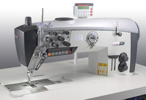 máquina de coser de 2 agujas / de doblado / programable / de tejidos