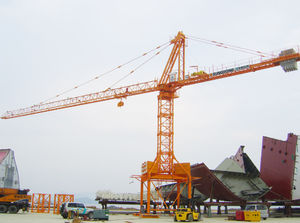 grúa fija / torre / para obra de construcción / de elevación