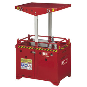 plataforma de trabajo / suspendida / para personas / con barandilla de seguridad