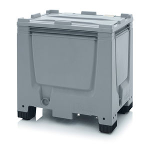 caja-palé de plástico / con tapa