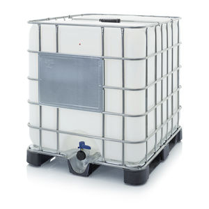contenedor IBC de plástico / para líquido / para productos peligrosos / de almacenamiento