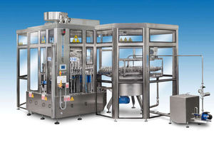 llenadora para botellas PET / controlada por PLC / automática / de gravedad