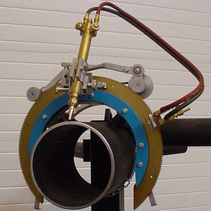 máquina de corte por oxicorte / con control manual / de achaflanado / para extremos de tubos